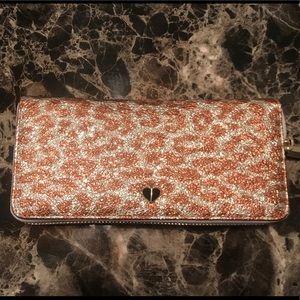 Kate Spade Leopard Metallic Wallet NWT